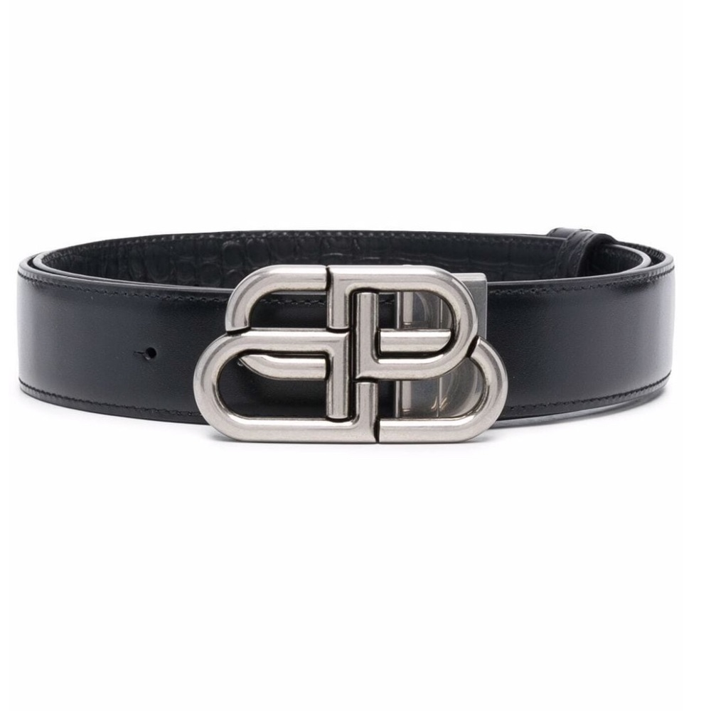 Balenciaga reversible belt
BB Reversible Belt in black shiny calfskin